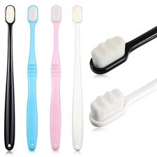 4 Pcs Soft Bristle Toothbrush Nano Toothbrush Ultra Soft Brush Manual Brush w...