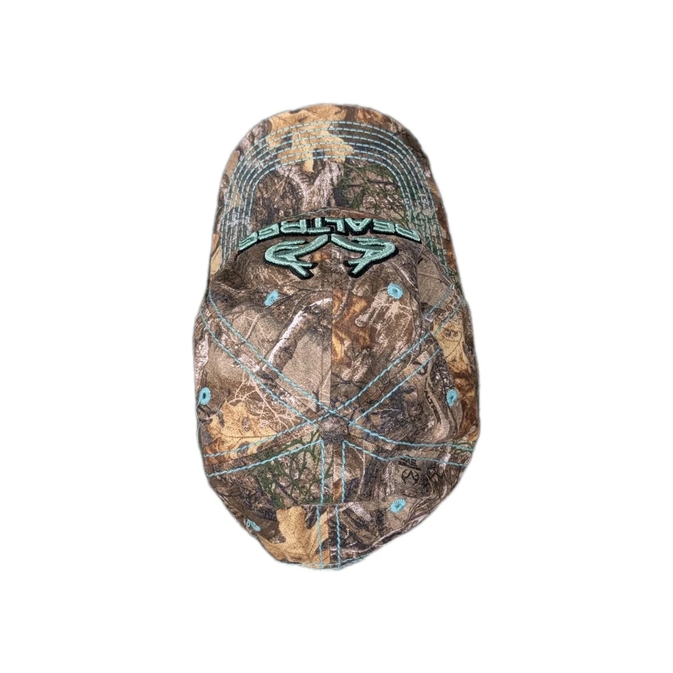 Gorra de béisbol ajustable Realtree camuflada azul verdoso talla única para todos.  Foto 2 de 4