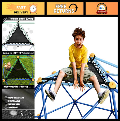 Climbing Dome Net Chair for 10FT 11FT Play Structure, Sturdy & Easy Install, Age