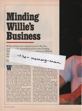 Willie Nelson 1990 Picture Article 4 Page Clipping