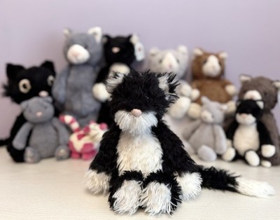 Jellycat sehr seltene Rentner Mumbles Katze, Top Zustand, Original