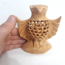 Vintage Handgeschnitzte Holz Adler Skulptur Holzschnitzerei Statue Vogel Figur