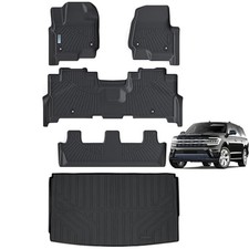 Floor Mats  Trunk mat for 2018 2018-24 For Ford Expedition MAX 8 Seat Full Set