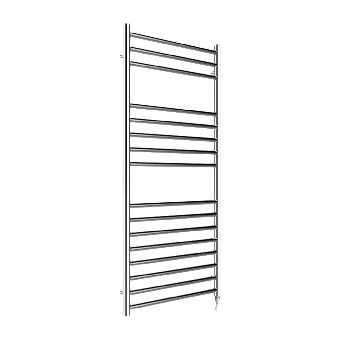 Electric Towel Rail Polished Stainless Steel Fixed Temp 600W 600mm x 1200mm