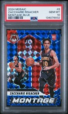 2024 PANINI MOSAIC MONTAGE BLUE #8 ZACCHARIE RISACHER 24/199 PSA 10