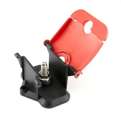 1PC GEP Power Products SBD-U21-R Shrouded Power Feed Stud Block, Red, 3/8''-
