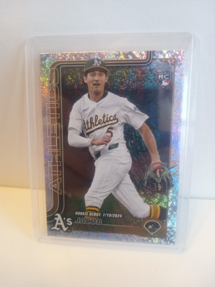 2025 Topps Update Jacob Wilson RC Debut Sand Glitter Foil #US180