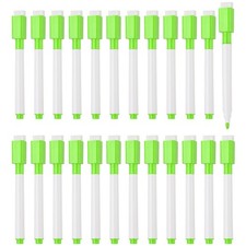 Whiteboard Pen, 0.5-1mm Fine Tip Dry Erase Green White Board Markers, 24 Pcs
