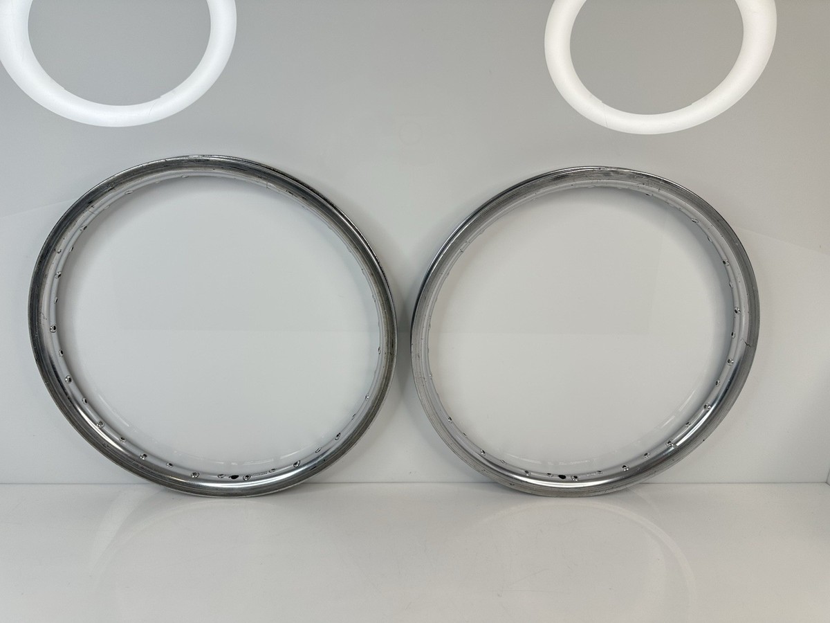 Rare Vintage Araya ADX-7W Aero BMX Racing Rims Set 36h Silver Japan