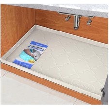 Silicone Under Sink Mat, Waterproof  Anti-Slip, 22x19