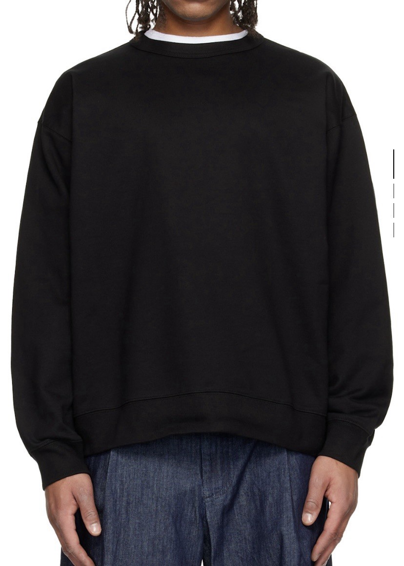 New with Tags | 2026SS DRIES VAN NOTEN "HAX" Sweatshirt Black Size M