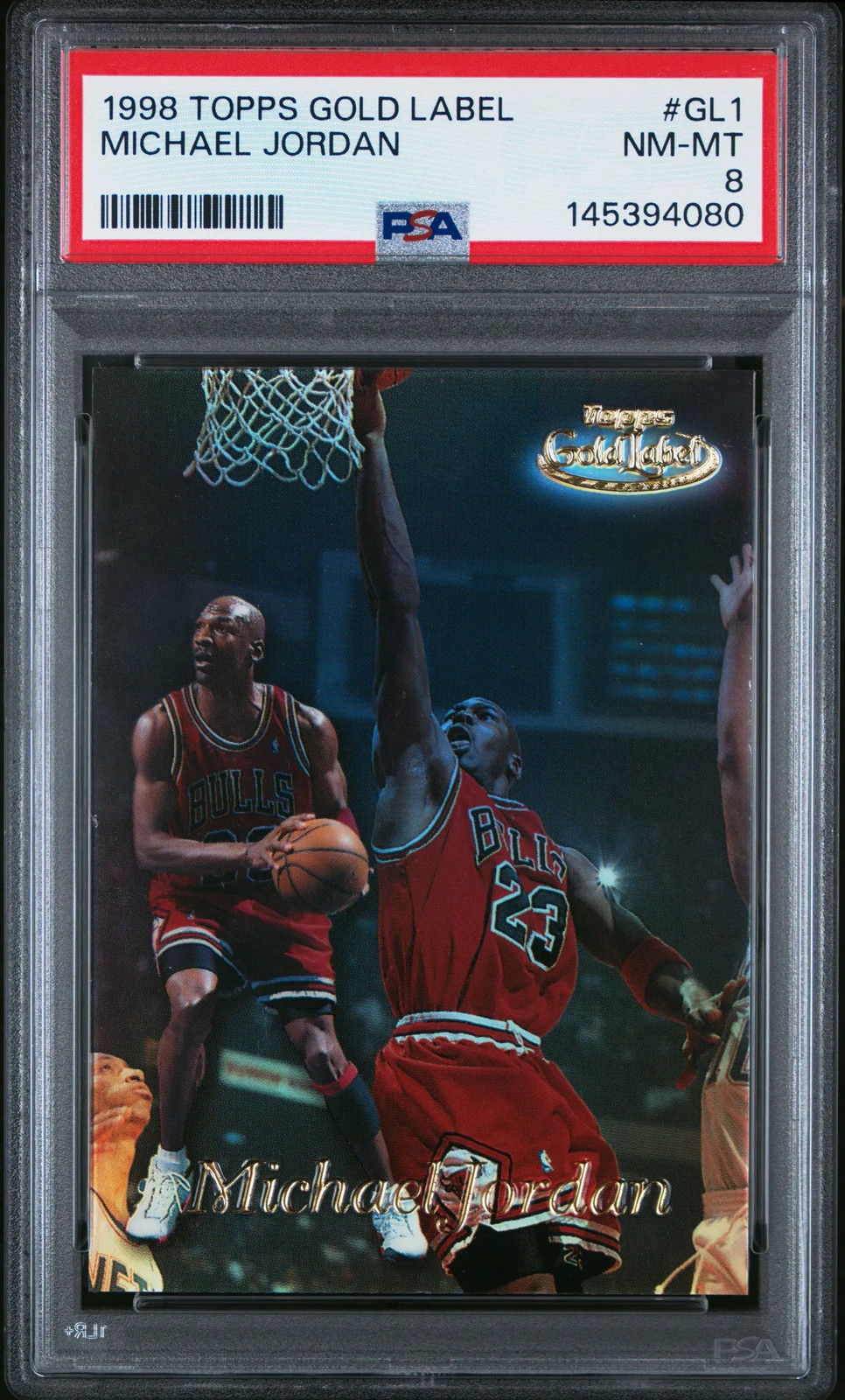 Michael Jordan 1998 Topps Gold Label #GL1 PSA 8