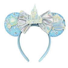 Mouse Ears Headbands Women Mice Ears Headhand Bows Shiny Glitter Birthday Party