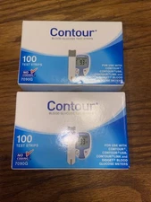 2 Contour Diabetic Test Strips - Pack of 100 Each  (7090G) Exp 2/28/2026
