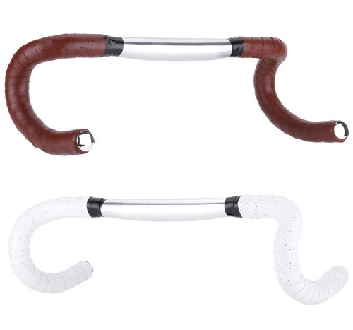 2x Cinturón de manillar de bicicleta Bicicleta de carreras PU Cuero Perforado Transpirable Suave DE - Imagen 4 de 14