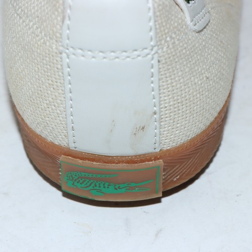 LACOSTE Usate Numero EU 44 UK 9.5 US 10.5 (Cod.CS1945) in Tessuto Bianche - Foto 9 di 10