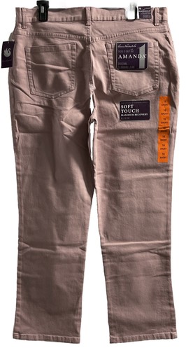 Gloria Vanderbilt donna taglia 16 pantalone corto Amanda slim soft touch woodrose - Foto 5 di 8