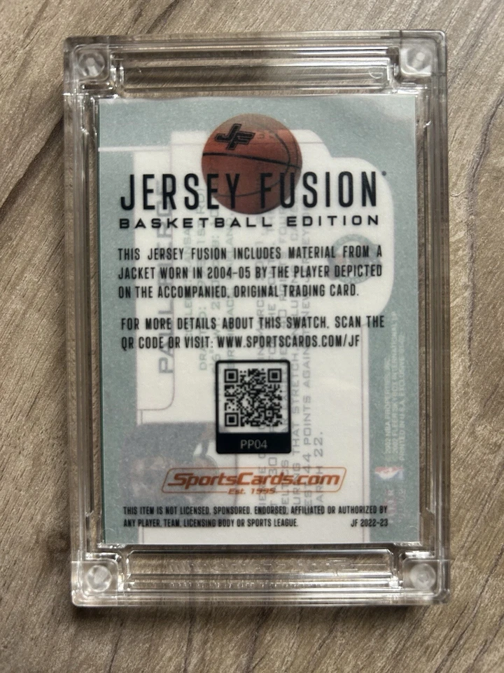 Gary Payton GAME WORN SWATCH - Upper Deck Hardcourt Jersey Fusion Card - Image 4 of 4