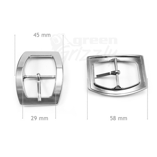Half Belt Buckles for 30 mm webbing strap Different shapes DIY repair - Picture 6 of 7