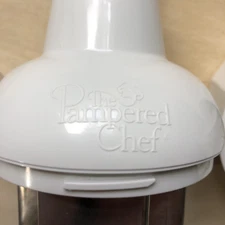 Pampered Chef Push Function Food Chopper - White