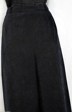 Talbots faux suede pants microsuede stretch slacks trousers elastic straight 12