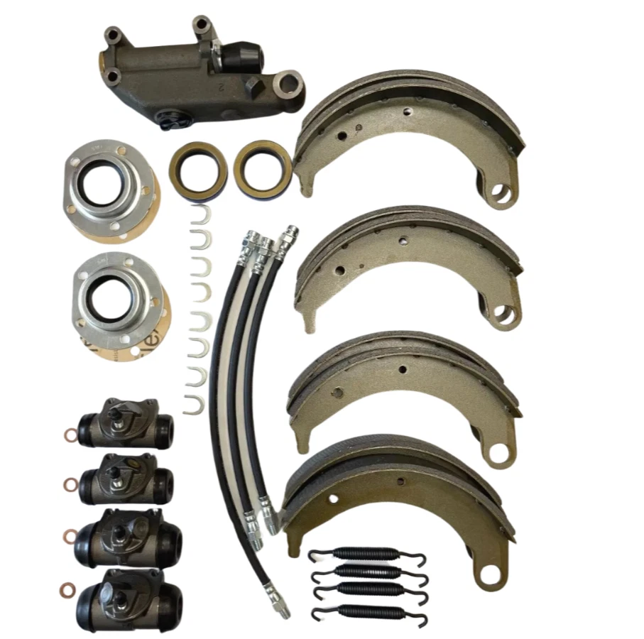 Para 1942 Plymouth P14 10" Completo Zapatas de Freno y Kit de Revisión de Cilindro Maestro Foto 2 de 4