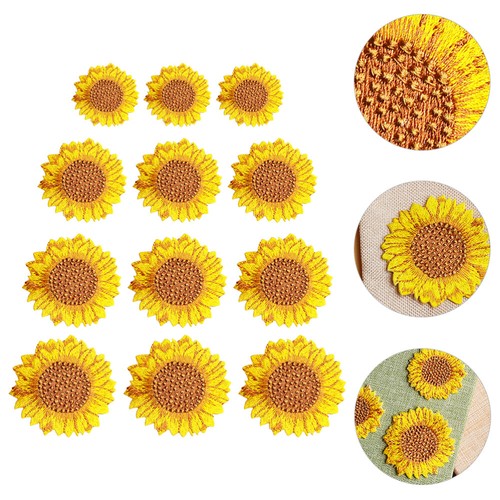 Lot De 24 Patches Fleurs – Broderie, Autocollants, Tissu
