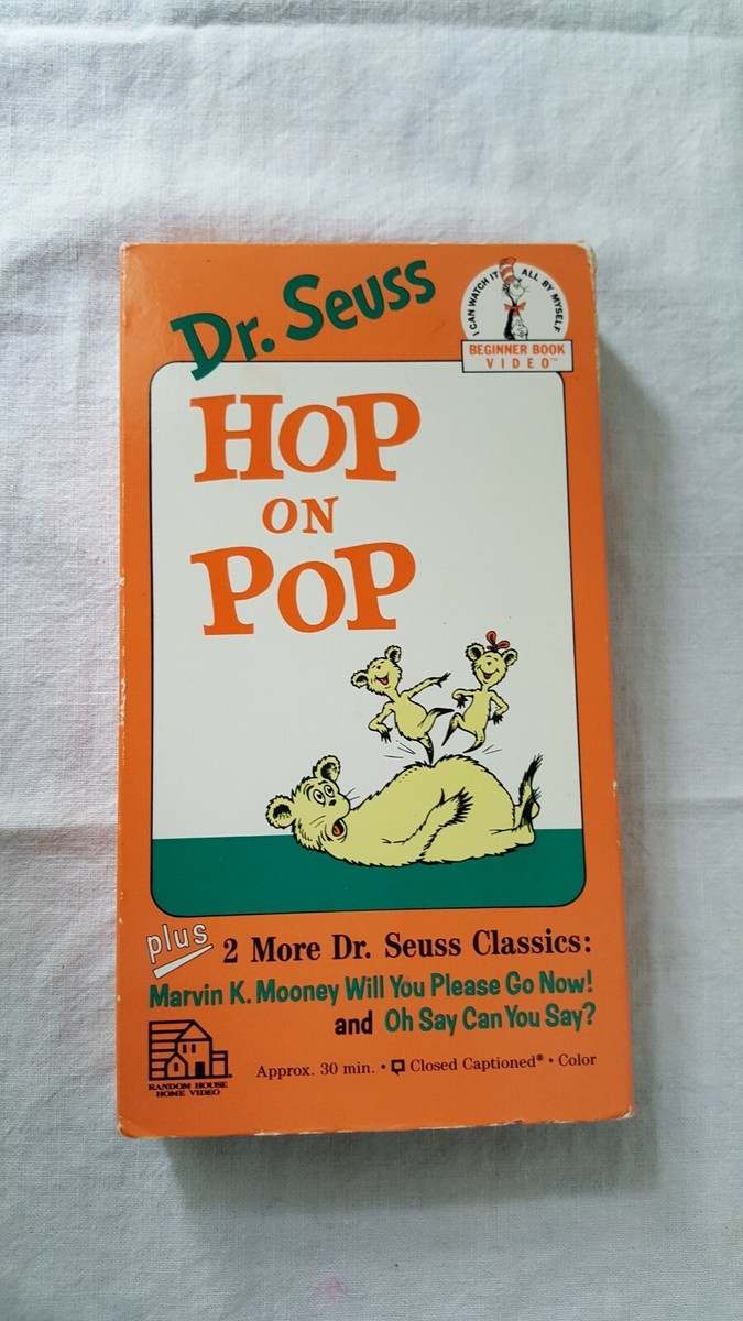 Dr. Suess Hop on Pop Beginner Book Video VHS 1989 plus 2 more