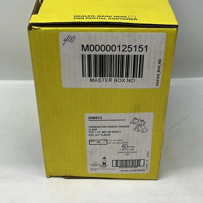 20M912 EM-M Conduit/Pipe to Flange Clip Spring 1 1/4'' EMT 9/16'' 3/4'' Flange *-