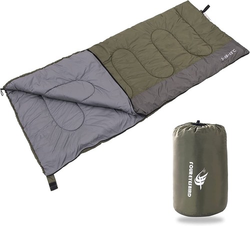 Invidual Sleeping Bag Unisex Outdoor Green 03 Season Zipper Constant Temperature - Picture 1 of 8