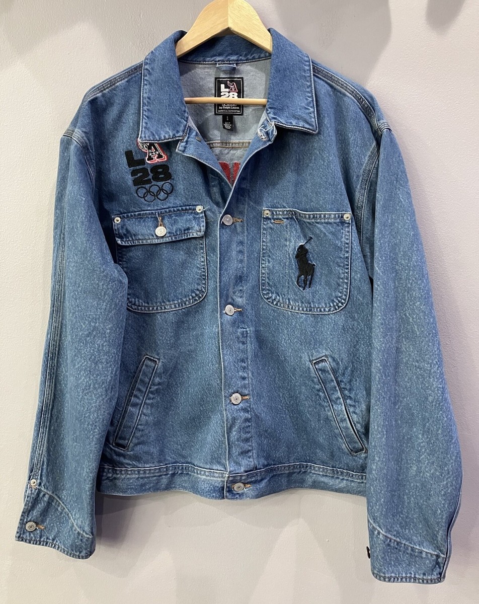 〈新品〉POLO RALPH LAUREN【M】OLYMPIC ジャケット Polo Ralph Lauren LA 28 Olympic Denim Racing Jacket Size