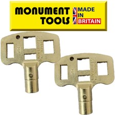 Monument Radiator Bleed Plumbing Key - Balance, Drain Off & Lockshield Valves