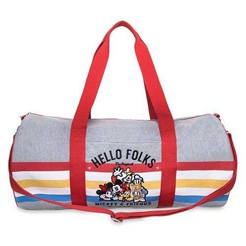 Disney Duffel Bag Travel Weekender Overnight Mickey Minnie Goofy Crossbody Strap - Picture 2 of 4