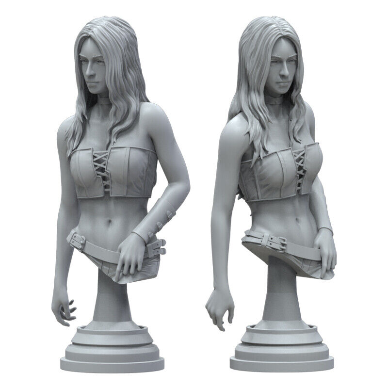 Anime Muscle Woman Figures Unpainted GK Models 3D Printed Unassembled Resin  Kits