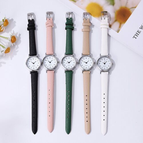 DAMEN ARMBANDUHR LEDER DAMENUHR QUARZUHR UHR UHREN SCHMUCK ACCESSOIRS (NEU) - Bild 3 von 3