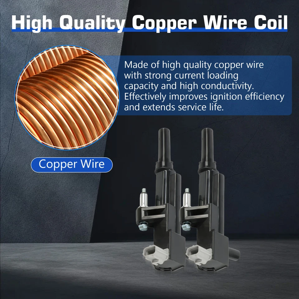 3X ignition coils+6X Iridium Spark Plugs for 2009-2010 Dodge Dakota UF640+7100 Foto 4 de 4