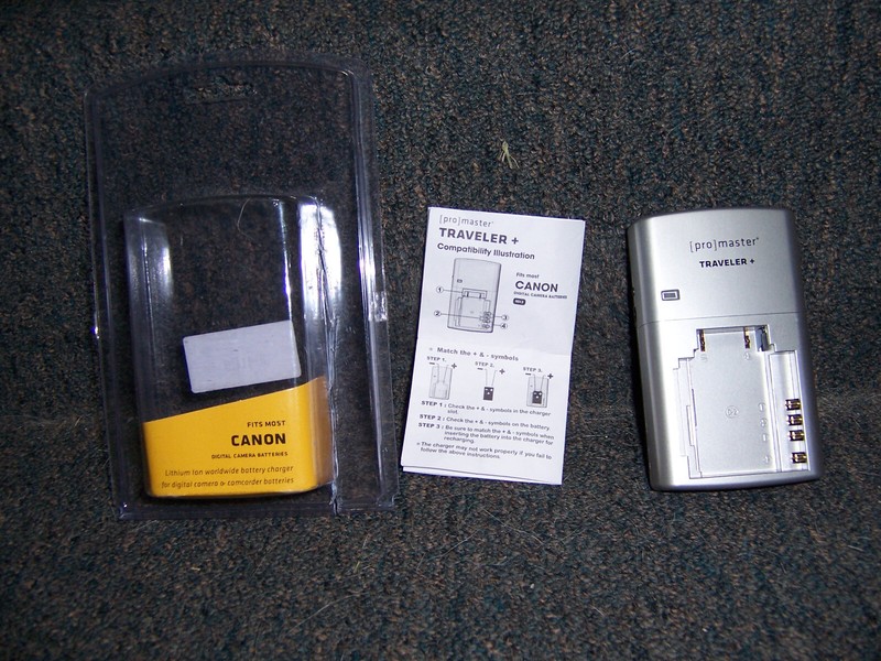 Pro Master Traveler + Digital Camera Battery Charger Fits Most Canon