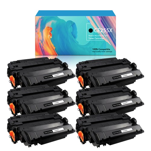 6PK Toner Cartridge for HP CE255X 255X 