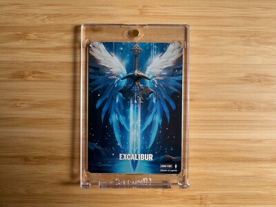 Master of Legends - Excalibur Stainless Steel METAL Card - Serial Number #/100!