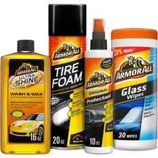 Armor All Complete Car Care Kit 4 Pcs Car Cleaning Automotive Care Detailing NEW