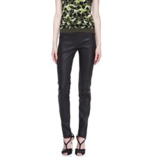 NEW Carolina Herrera Skinny Leather Pants 4
