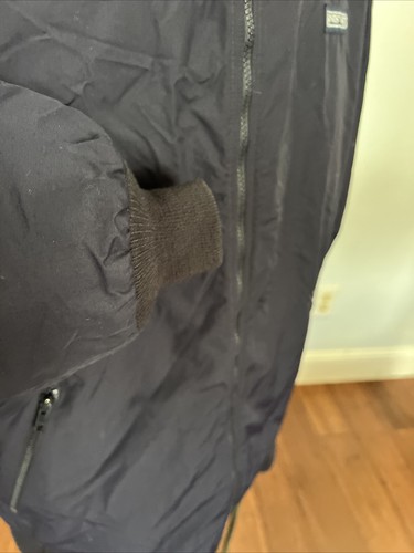 Lands End Squall Coat Mens XXL Navy Fleece Lined Winter Jacket Waterproof - Picture 4 of 13