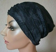 BEANIE MÜTZE + BAND Chemo Turban Stirnband Kopftuch Cap Chemomütze Set Jessy NEU