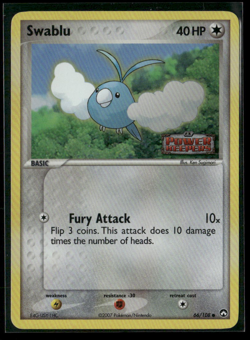66/108 Swablu Reverse Holo Power Keepers LP