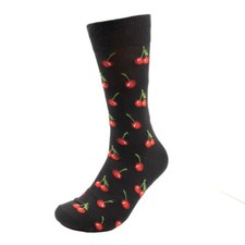 Fun Socks Men's Cherry Novelty Socks Funny Socks Dad Gifts Cool Socks Funny Sock