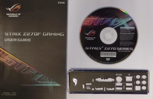 ASUS ROG STRIX Z270F GAMING Rev.1.02 - Handbuch - Blende - Treiber CD   #301606