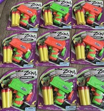 Lot Of 9 Ultra Foam Power Shot Dart Toy Gun with 5 Foam Darts NEW