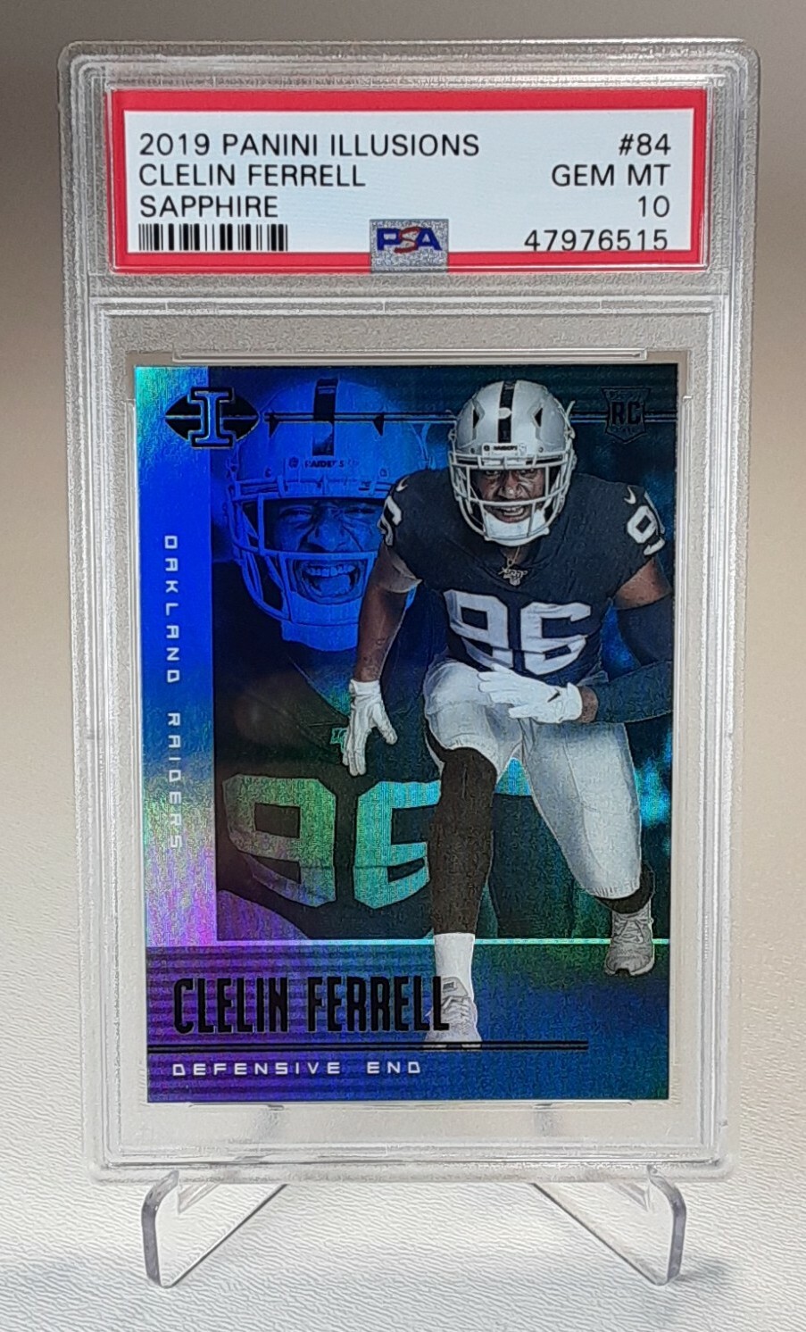 Clelin Ferrell Panini Illusions #84 Sapphire
