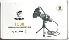 Tonor Usb Microphone, Cardioid Condenser Computer Pc Mic With Tripod Stand Boxed