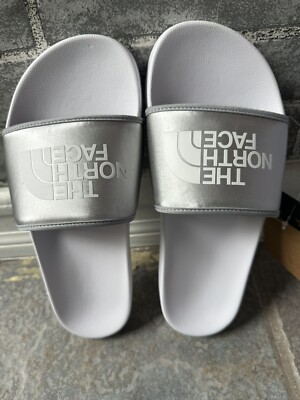The North Face BC Slide III Women's Silver Metallic White Sandals